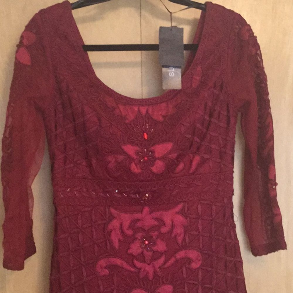 Sue Wong Womens N5378 Embroidered Holiday … - Picture 3 of 11